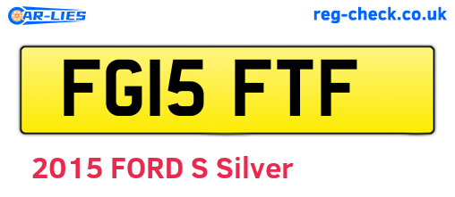 FG15FTF are the vehicle registration plates.