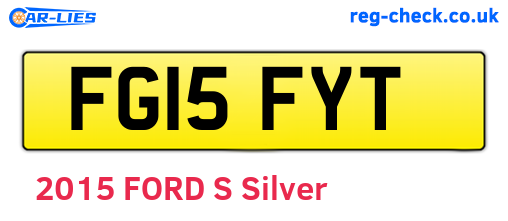 FG15FYT are the vehicle registration plates.