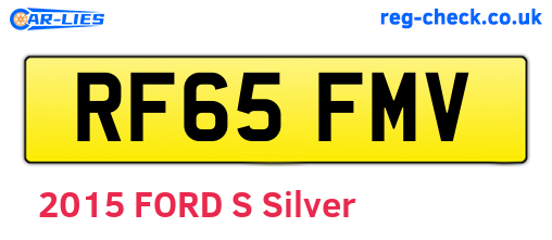RF65FMV are the vehicle registration plates.