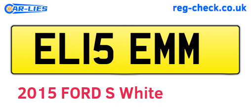 EL15EMM are the vehicle registration plates.