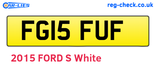 FG15FUF are the vehicle registration plates.