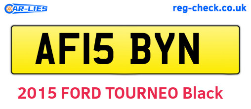 AF15BYN are the vehicle registration plates.