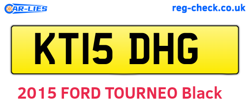 KT15DHG are the vehicle registration plates.