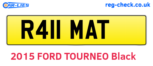 R411MAT are the vehicle registration plates.