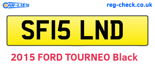 SF15LND are the vehicle registration plates.