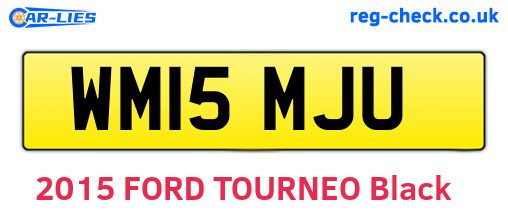 WM15MJU are the vehicle registration plates.