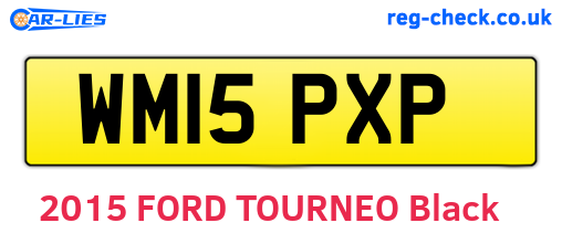WM15PXP are the vehicle registration plates.