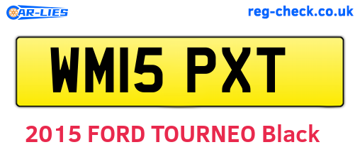 WM15PXT are the vehicle registration plates.