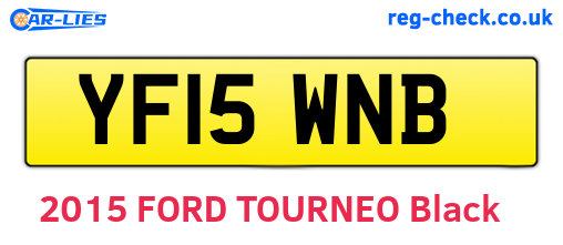 YF15WNB are the vehicle registration plates.
