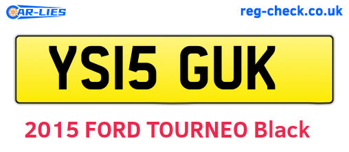 YS15GUK are the vehicle registration plates.