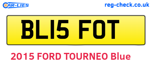BL15FOT are the vehicle registration plates.