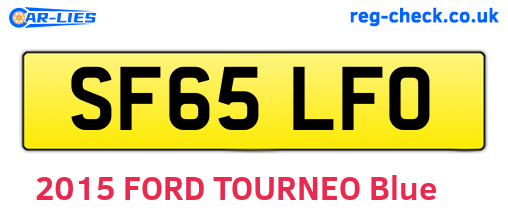 SF65LFO are the vehicle registration plates.