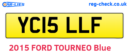 YC15LLF are the vehicle registration plates.