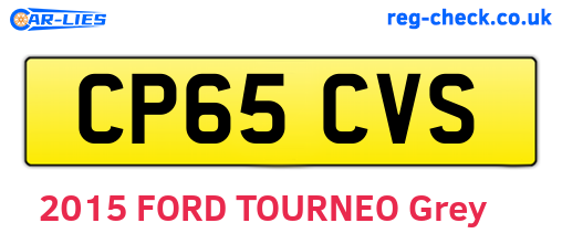 CP65CVS are the vehicle registration plates.