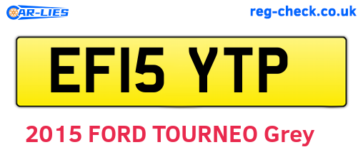 EF15YTP are the vehicle registration plates.