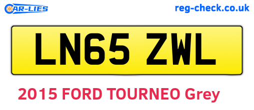LN65ZWL are the vehicle registration plates.