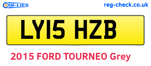 LY15HZB are the vehicle registration plates.