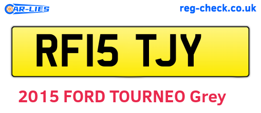 RF15TJY are the vehicle registration plates.