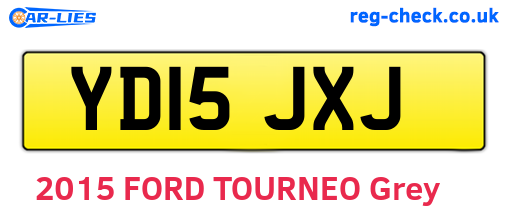 YD15JXJ are the vehicle registration plates.