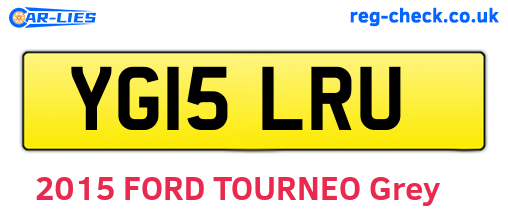 YG15LRU are the vehicle registration plates.