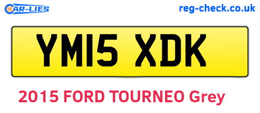 YM15XDK are the vehicle registration plates.