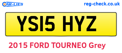 YS15HYZ are the vehicle registration plates.