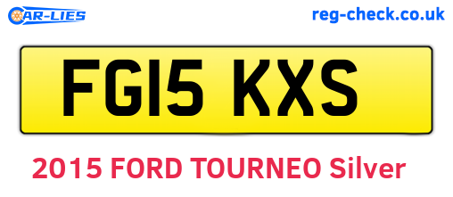 FG15KXS are the vehicle registration plates.