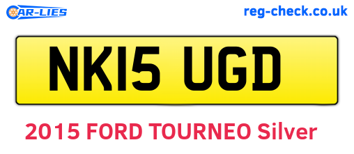 NK15UGD are the vehicle registration plates.