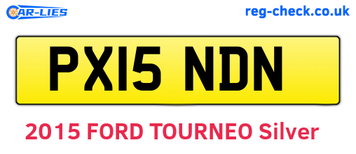 PX15NDN are the vehicle registration plates.