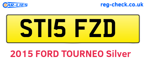 ST15FZD are the vehicle registration plates.