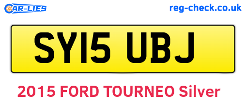 SY15UBJ are the vehicle registration plates.