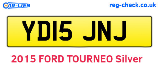 YD15JNJ are the vehicle registration plates.