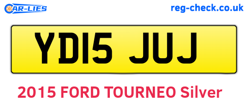 YD15JUJ are the vehicle registration plates.