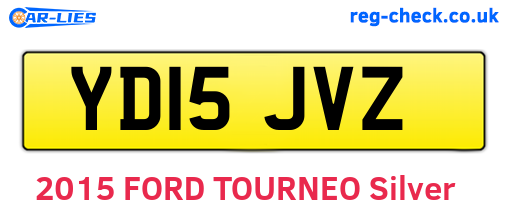 YD15JVZ are the vehicle registration plates.