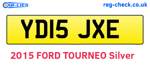 YD15JXE are the vehicle registration plates.