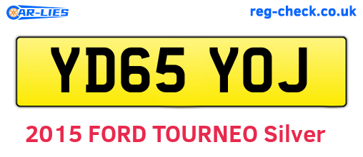 YD65YOJ are the vehicle registration plates.