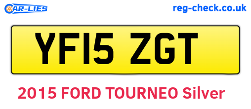 YF15ZGT are the vehicle registration plates.