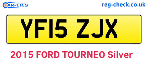 YF15ZJX are the vehicle registration plates.
