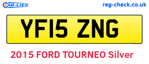 YF15ZNG are the vehicle registration plates.