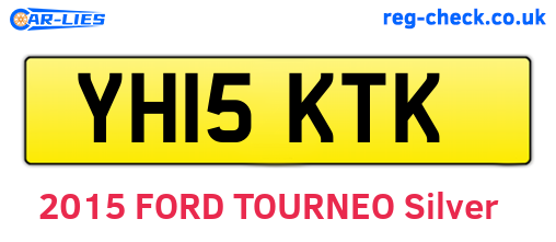 YH15KTK are the vehicle registration plates.