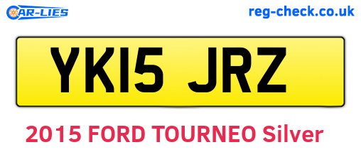 YK15JRZ are the vehicle registration plates.
