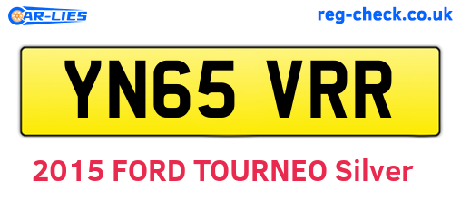 YN65VRR are the vehicle registration plates.