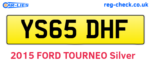 YS65DHF are the vehicle registration plates.