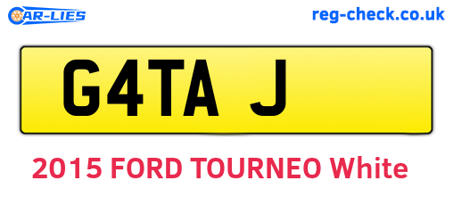 G4TAJ are the vehicle registration plates.
