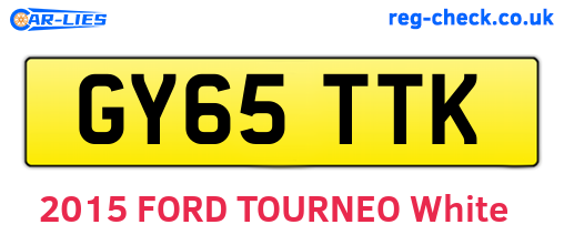 GY65TTK are the vehicle registration plates.