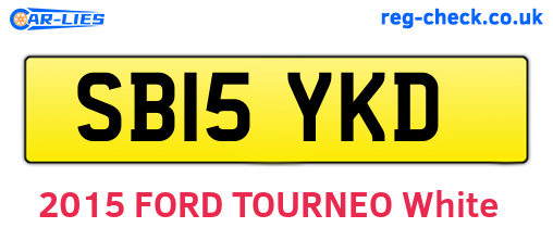 SB15YKD are the vehicle registration plates.