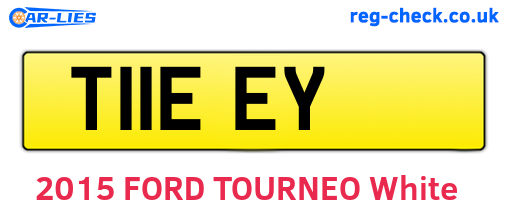 T11EEY are the vehicle registration plates.