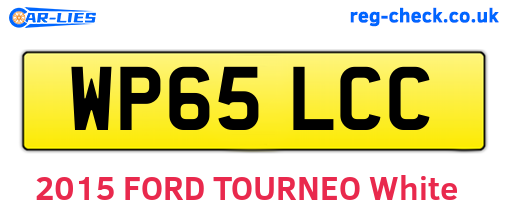 WP65LCC are the vehicle registration plates.