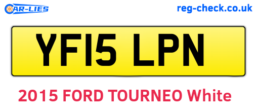 YF15LPN are the vehicle registration plates.