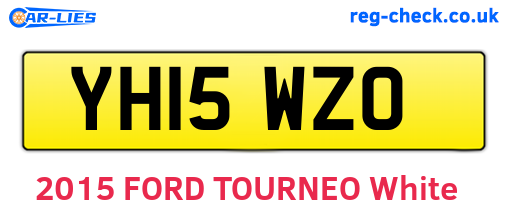 YH15WZO are the vehicle registration plates.